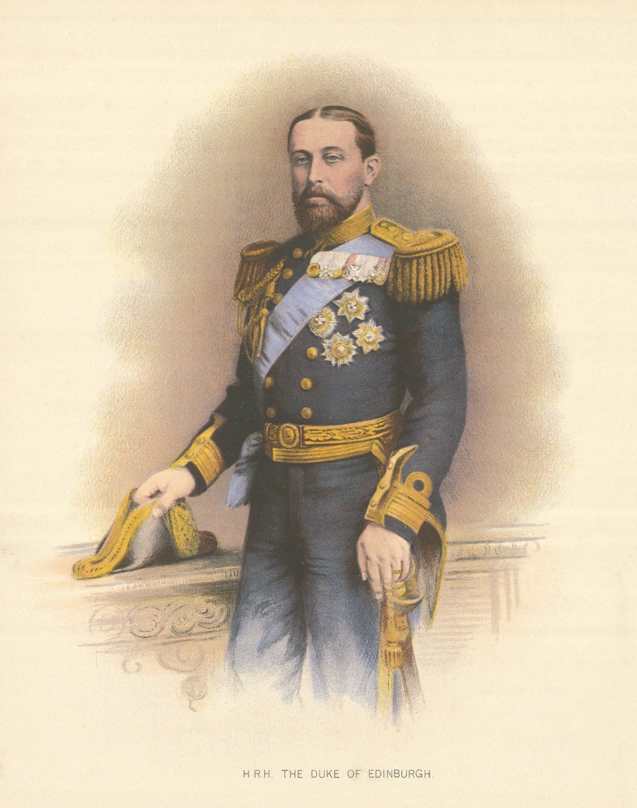 The Duke of Edinburgh (Alfred, Duke of Saxe-Coburg & Gotha). Royal Navy 1893